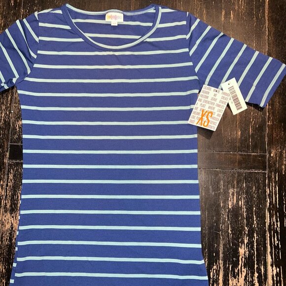 Blue Layering Top - Striped - NWT XS - Picture 1 of 2